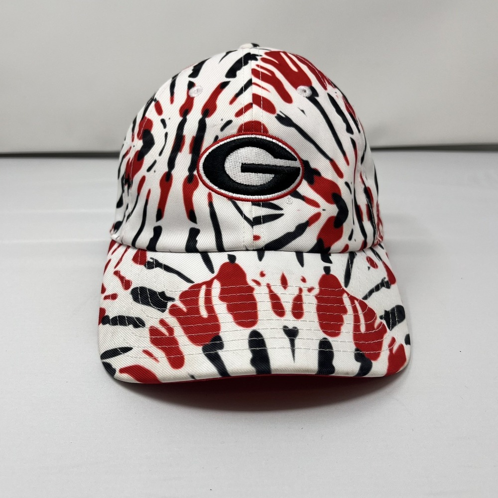 Nike Heritage 86 Georgia Bulldogs Tie Dye Hat Adjustable Cap Red Black Football